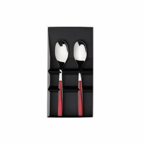 QUARTZ - Red gift box of salad server set