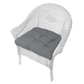 Rave Grey Patio Chair Cushions - Wicker Chair Cushions - Adirondack Chair Cushions