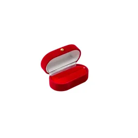 Red Velvet Double Ring Box Red/white