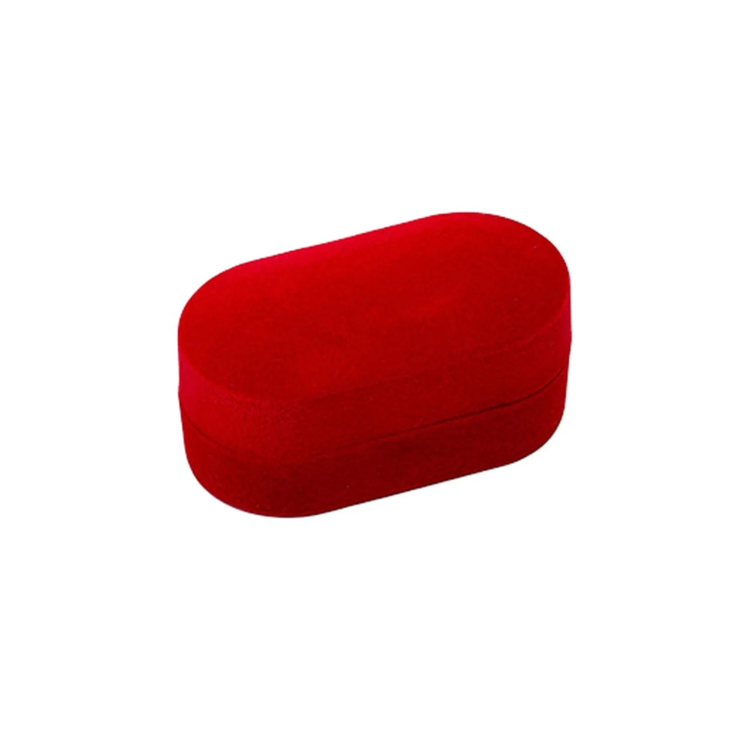 Red Velvet Double Ring Box Red/white