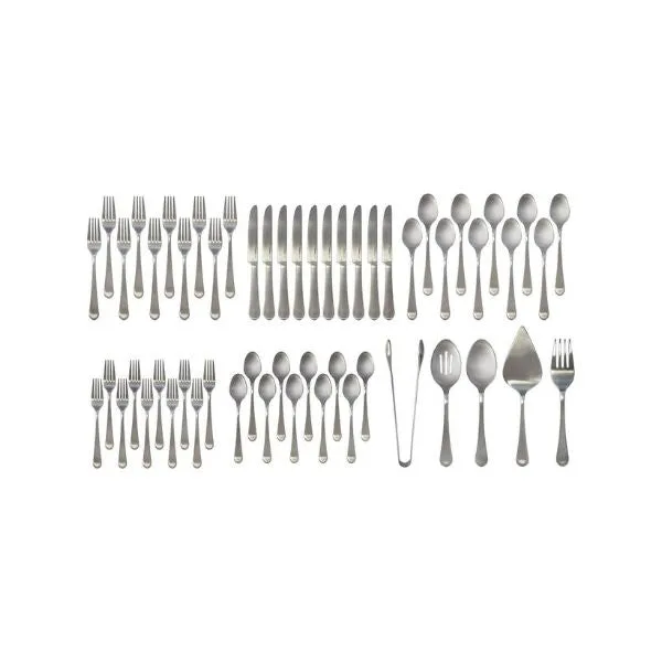 Richmond Polished Finish 55 Piece Flatware Set