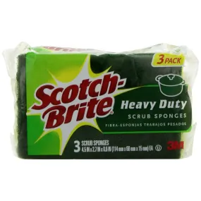 SCOTCH-BRITE - Heavy Duty Scrub Sponge - 3 Pack