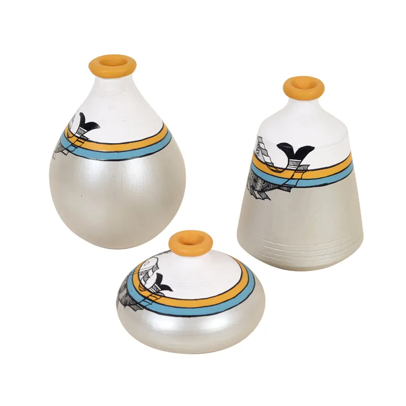 Sinchora Mystic Madhubhani Vase - Set Of Three