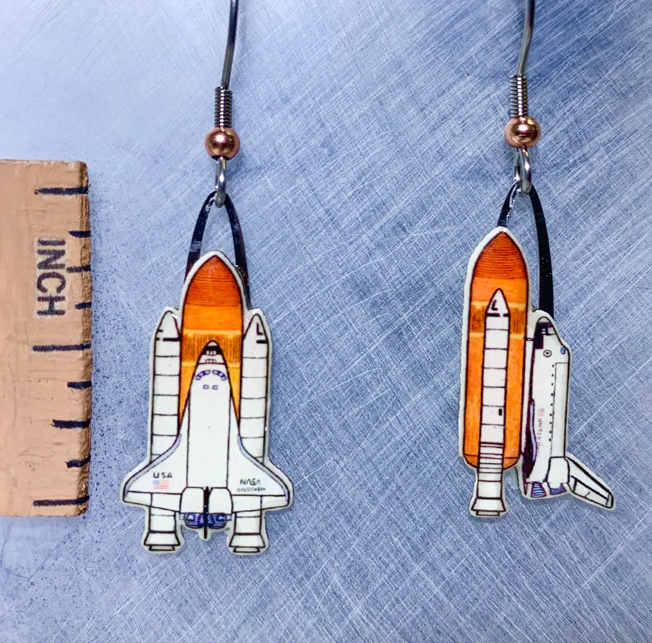 Space Shuttle Earrings