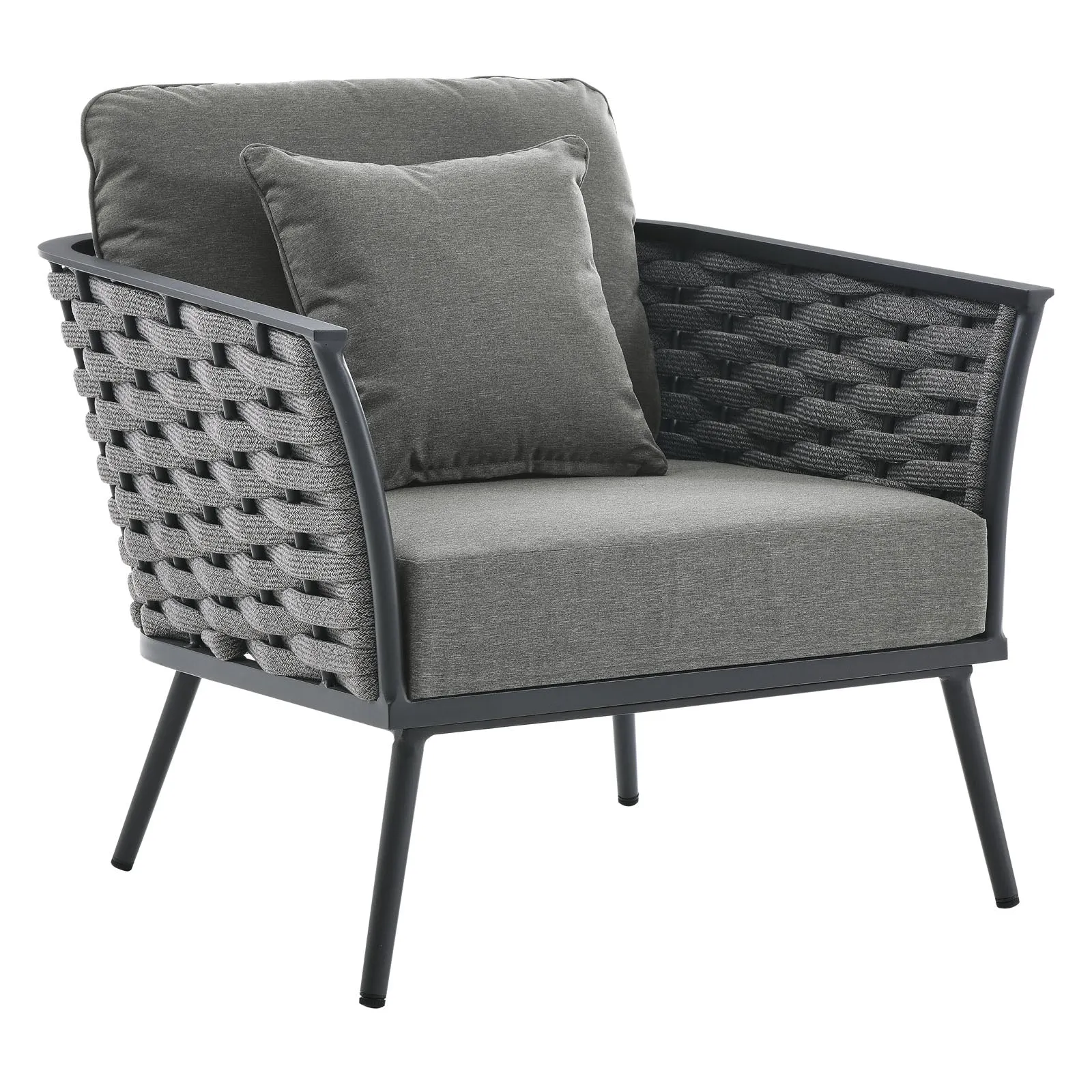 Stance 3 Piece Outdoor Patio Aluminum Sectional  Sofa Set