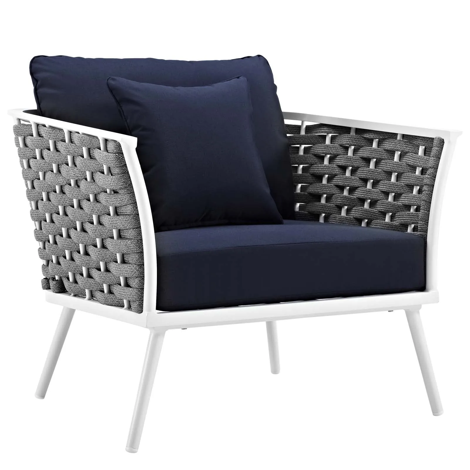 Stance 3 Piece Outdoor Patio Aluminum Sectional  Sofa Set