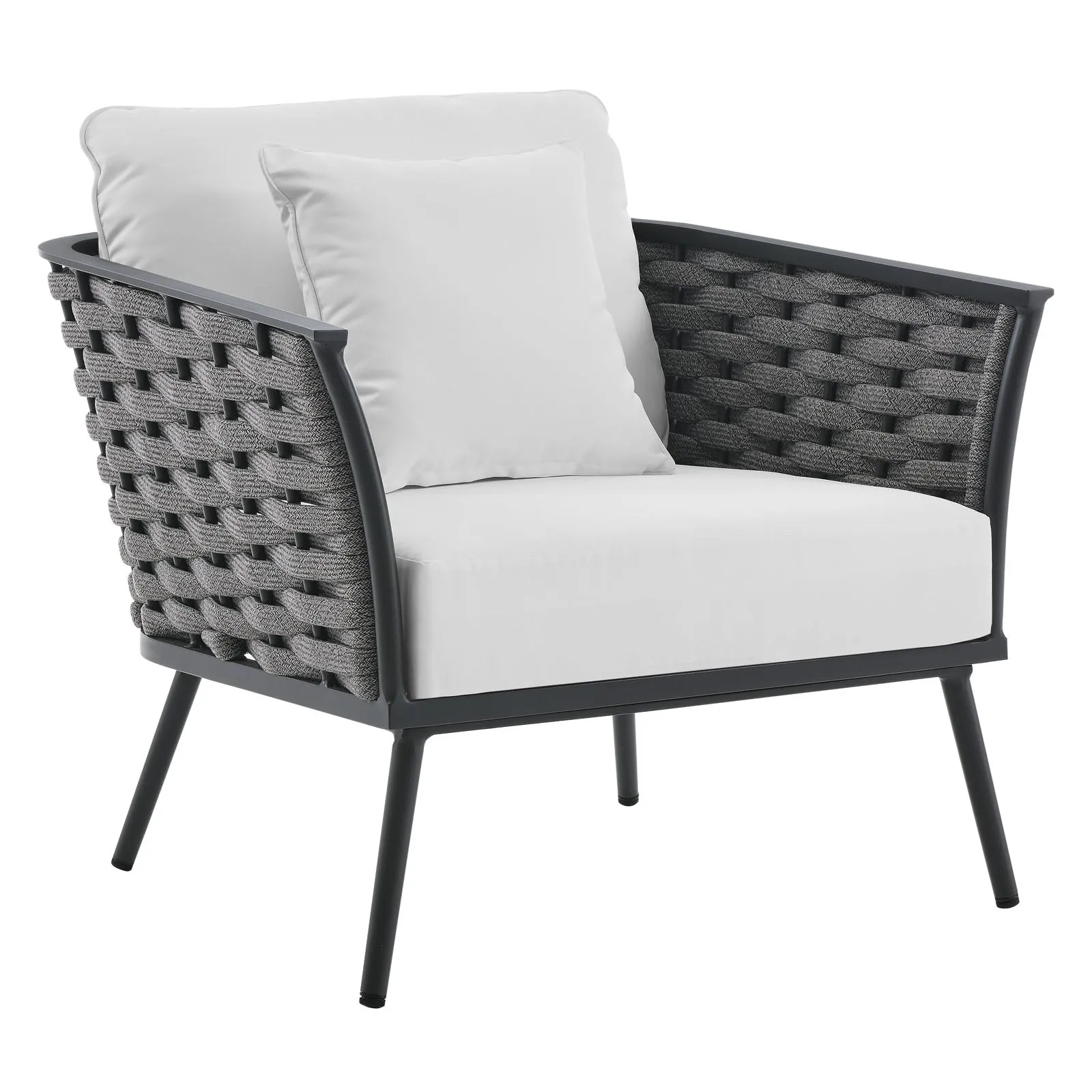 Stance 3 Piece Outdoor Patio Aluminum Sectional  Sofa Set