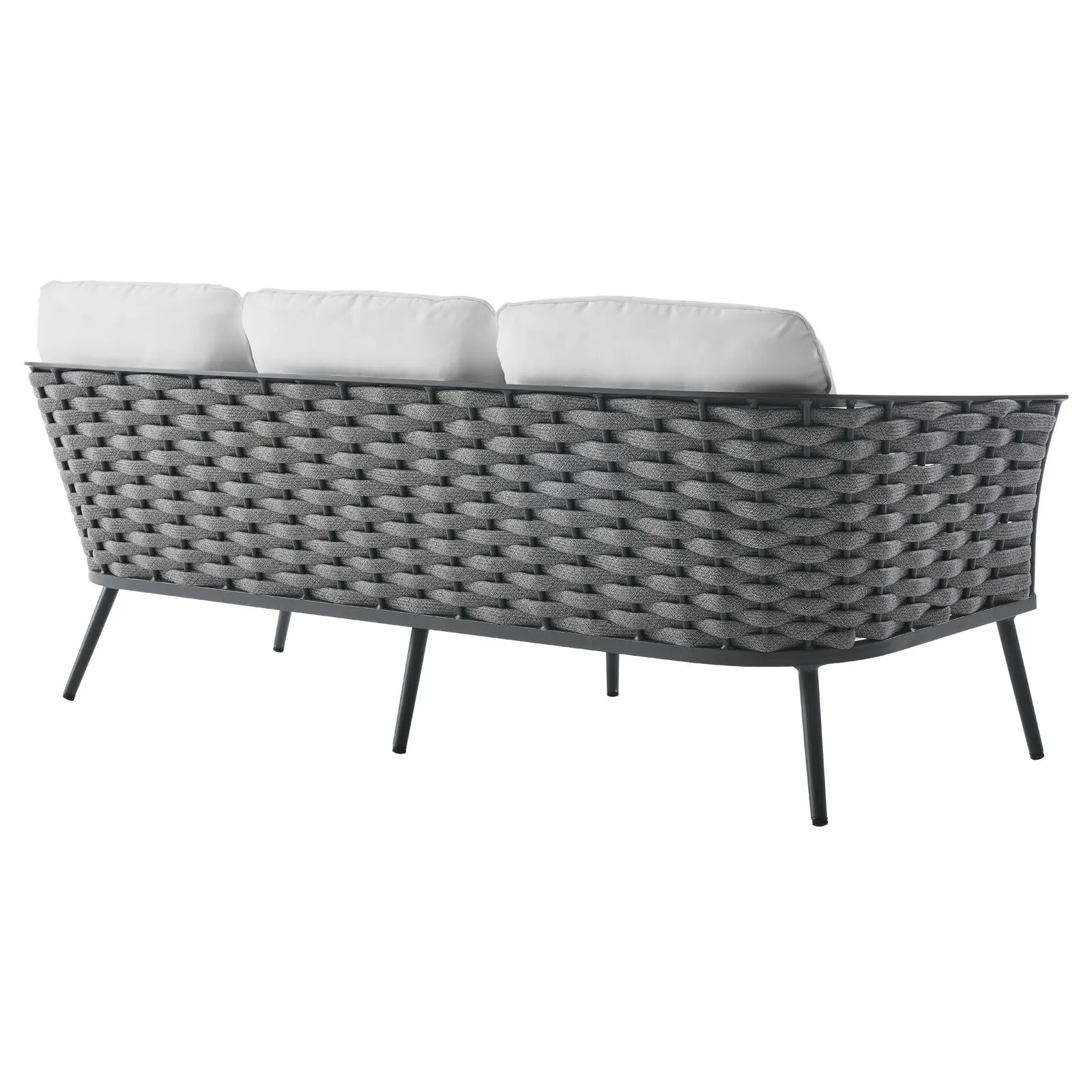 Stance 3 Piece Outdoor Patio Aluminum Sectional  Sofa Set