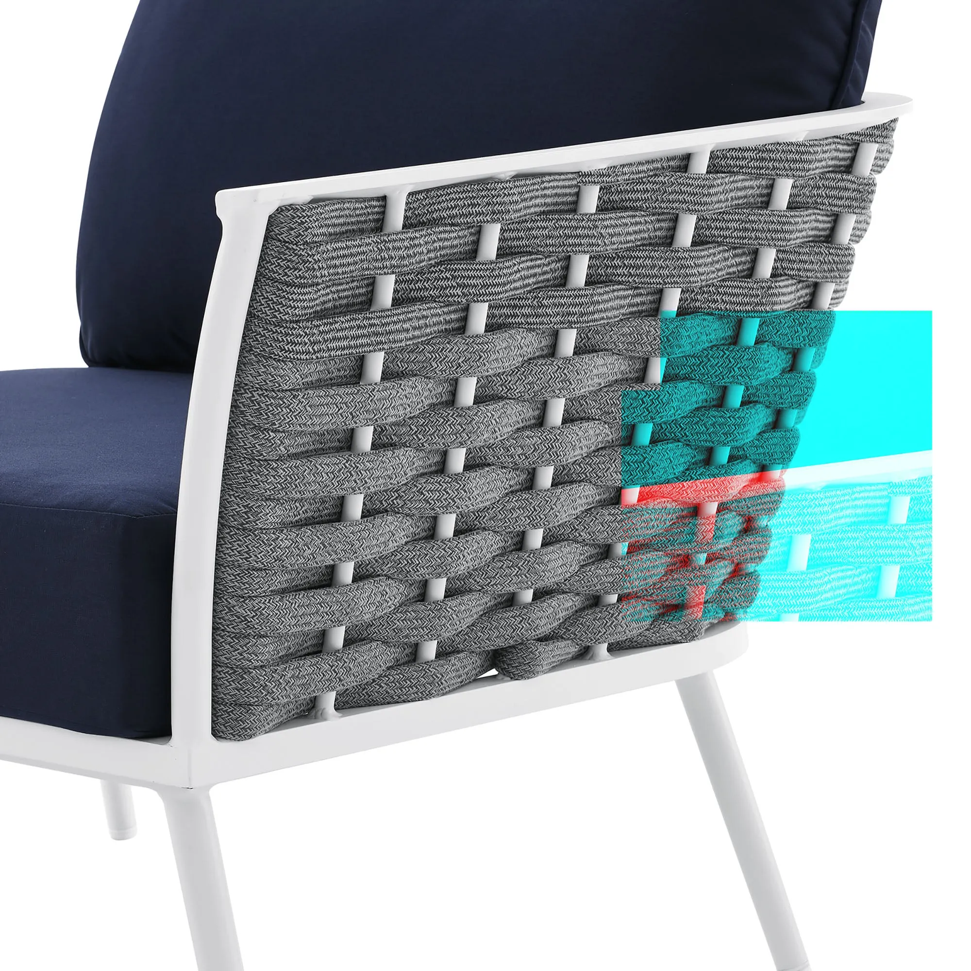Stance Outdoor Patio Aluminum Right-Facing Armchair by Modway