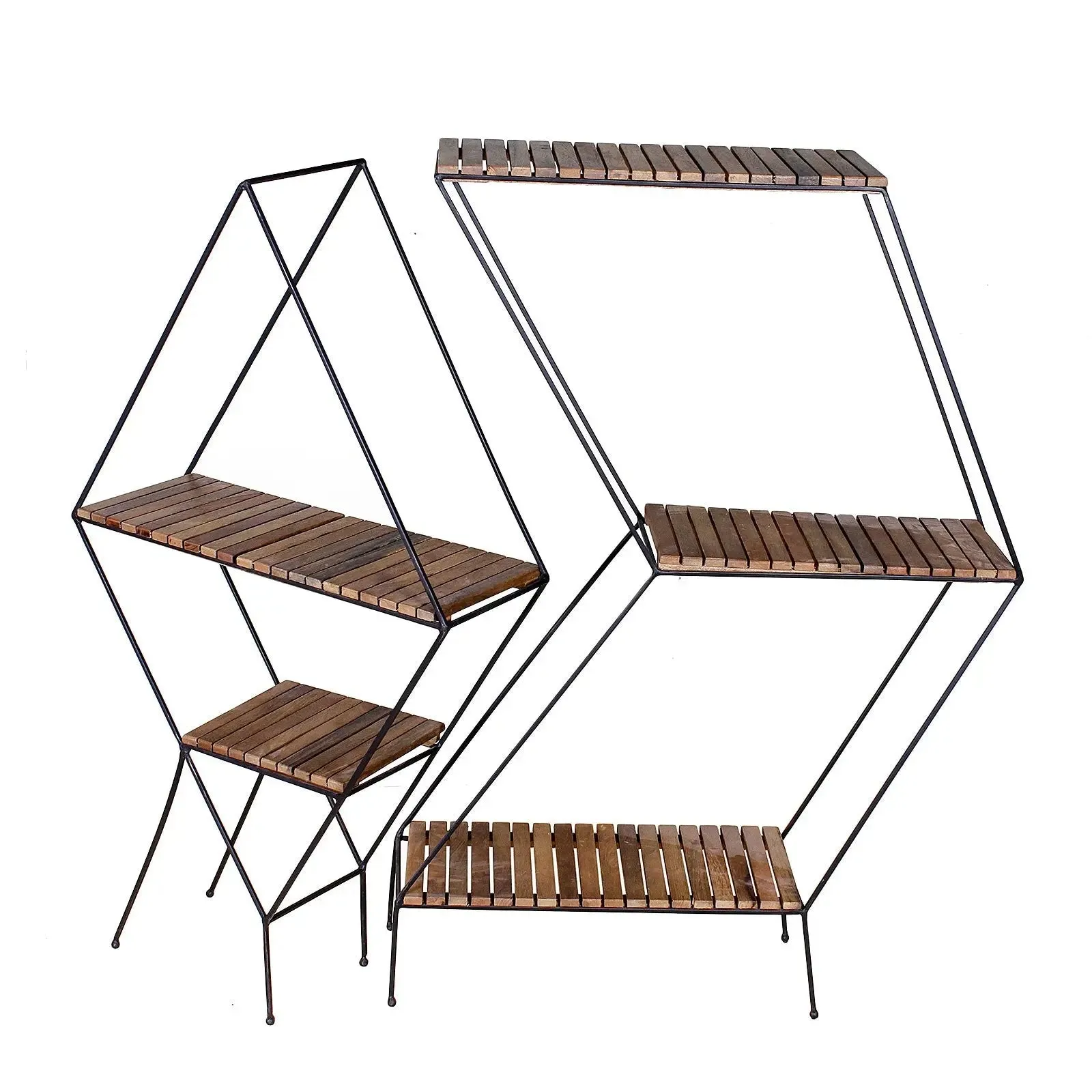 Stella Metal Floor Shelf Set of 2