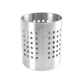 Thunder Group SLFC008 4-1/2" x 5-1/2" Stainless Steel Straight Wall Flatware Cylinder