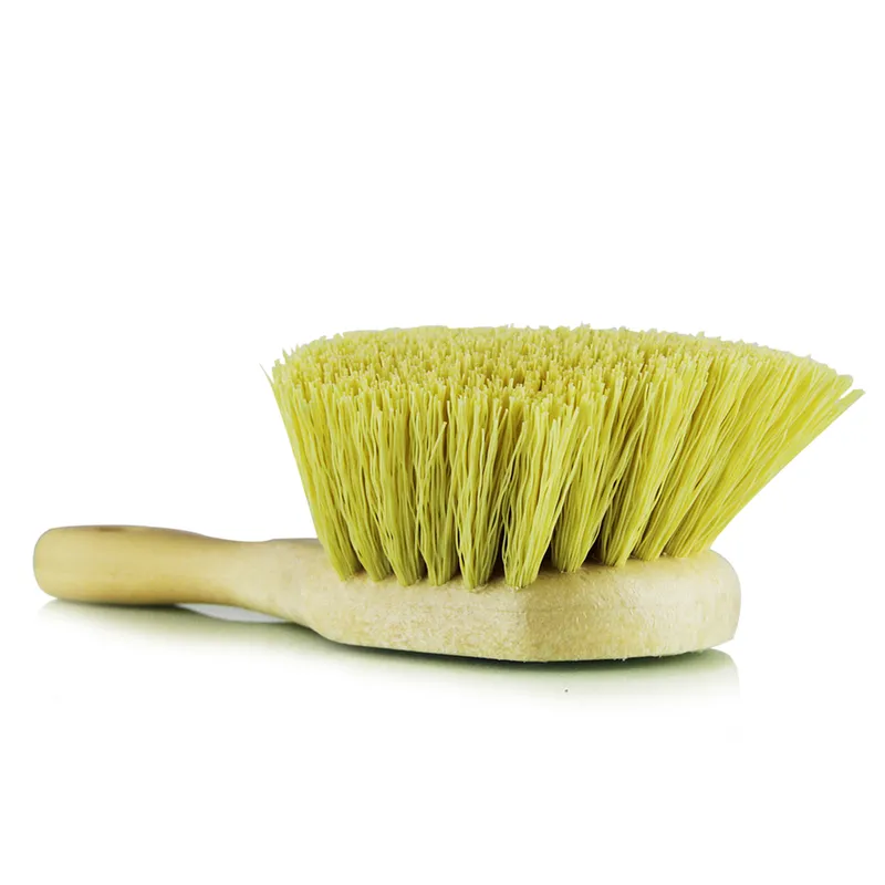 Utility Brush Strong Yellow Bristles-Wheel-Fender Tire & Rim