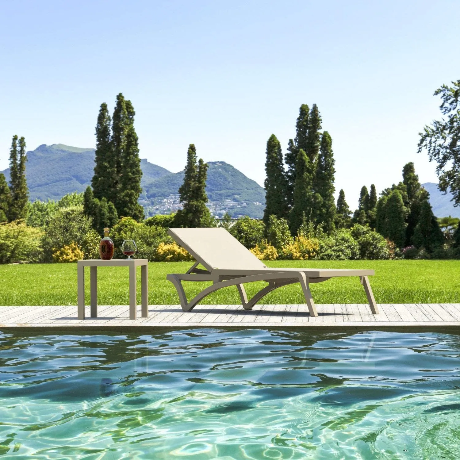 Venice Sun Lounger Gold Champagne