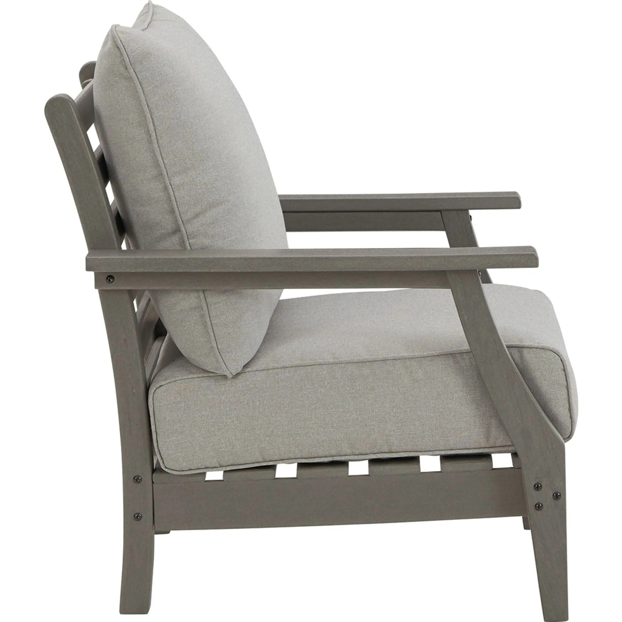 Visola Outdoor Lounge Chair with Cushion (set of 2) - Gray