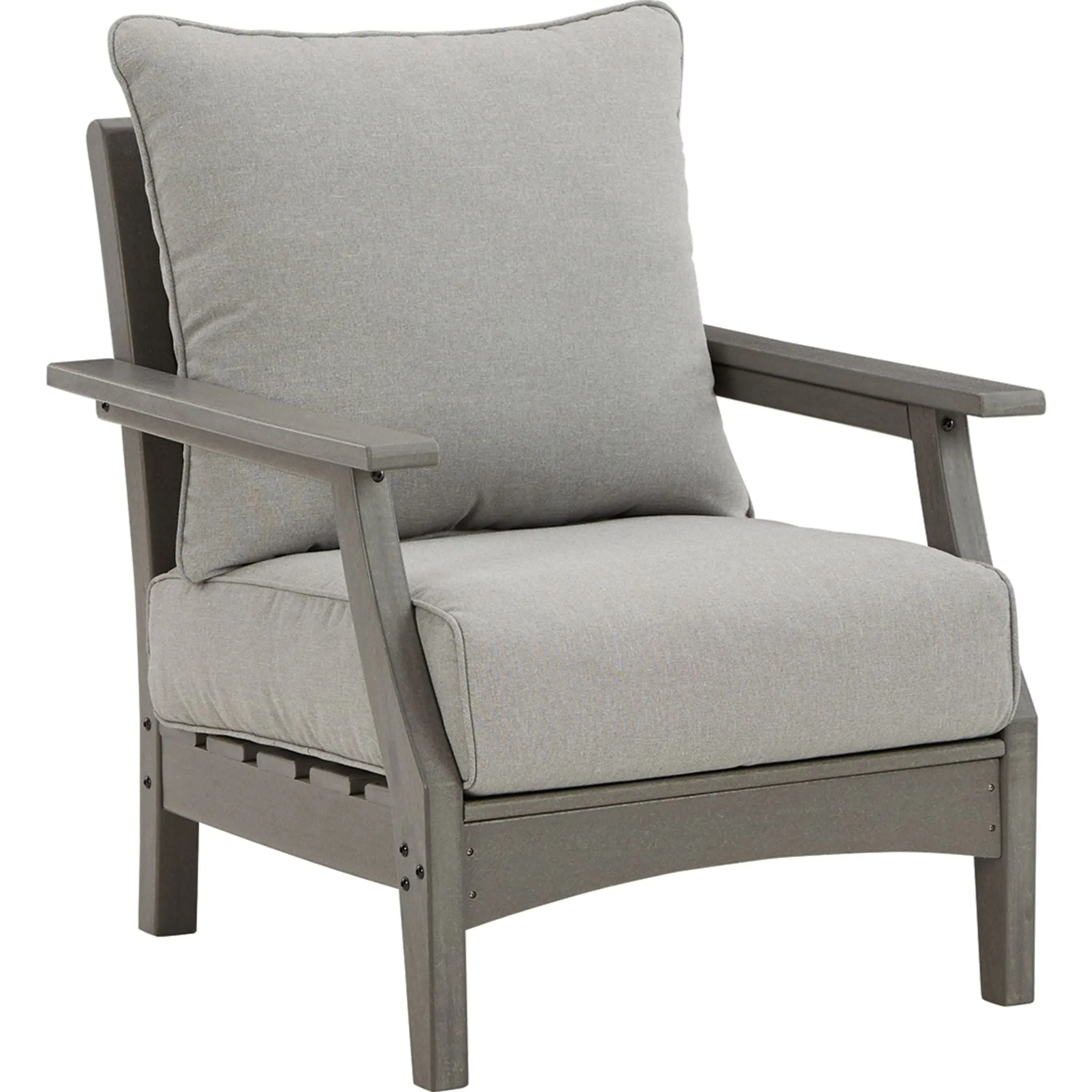 Visola Outdoor Lounge Chair with Cushion (set of 2) - Gray