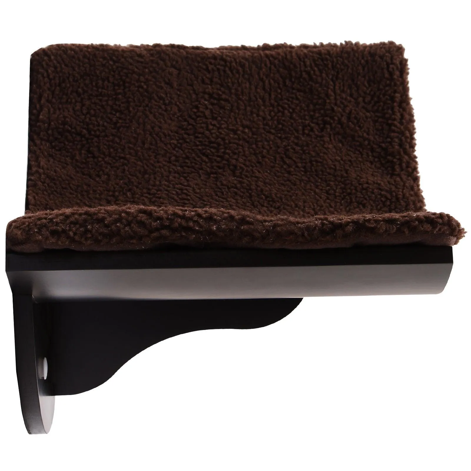 Wall-Mounted Cat Shelf Bed - Brown