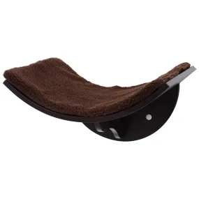 Wall-Mounted Cat Shelf Bed - Brown