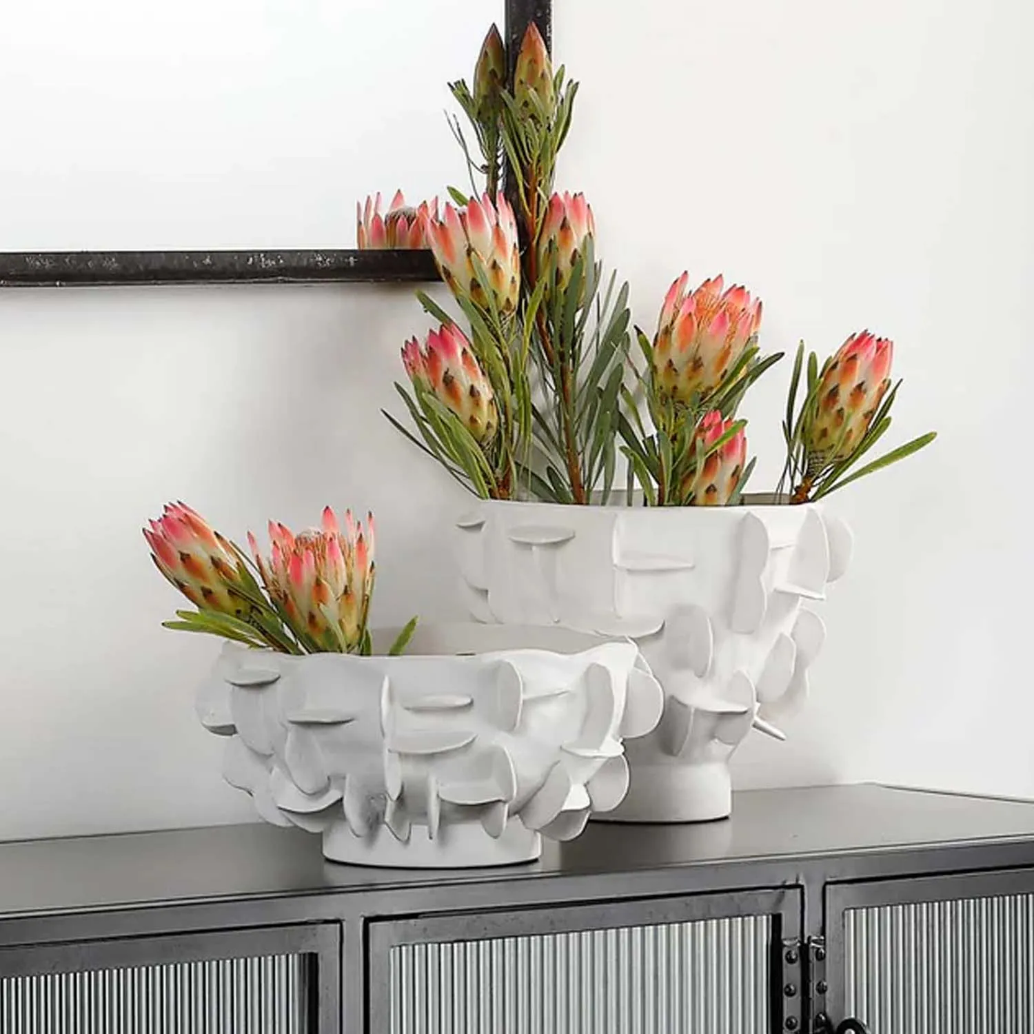 White Helios Vase