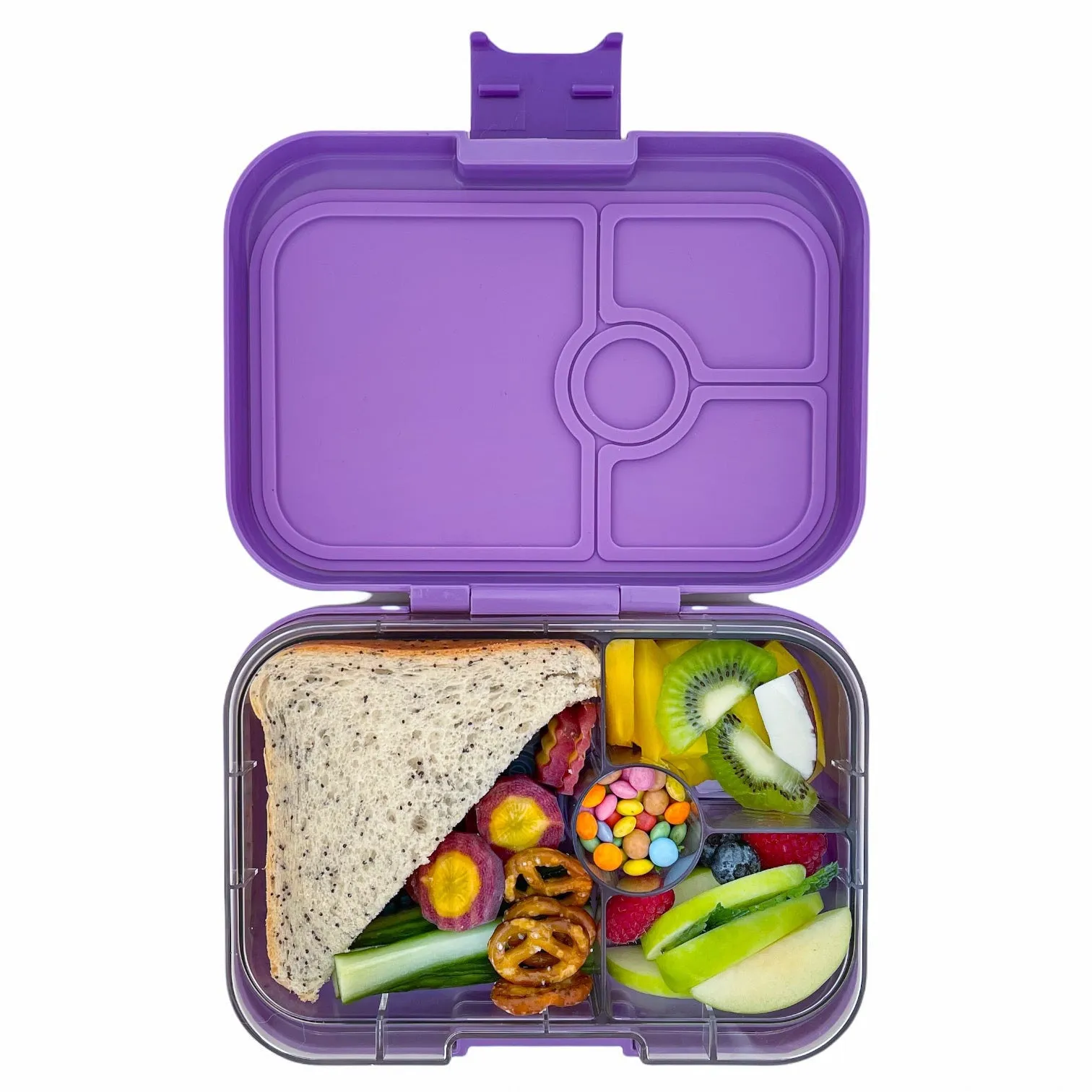 Yumbox Panino 4-Compartment Lunch Box - Dreamy Purple Panda
