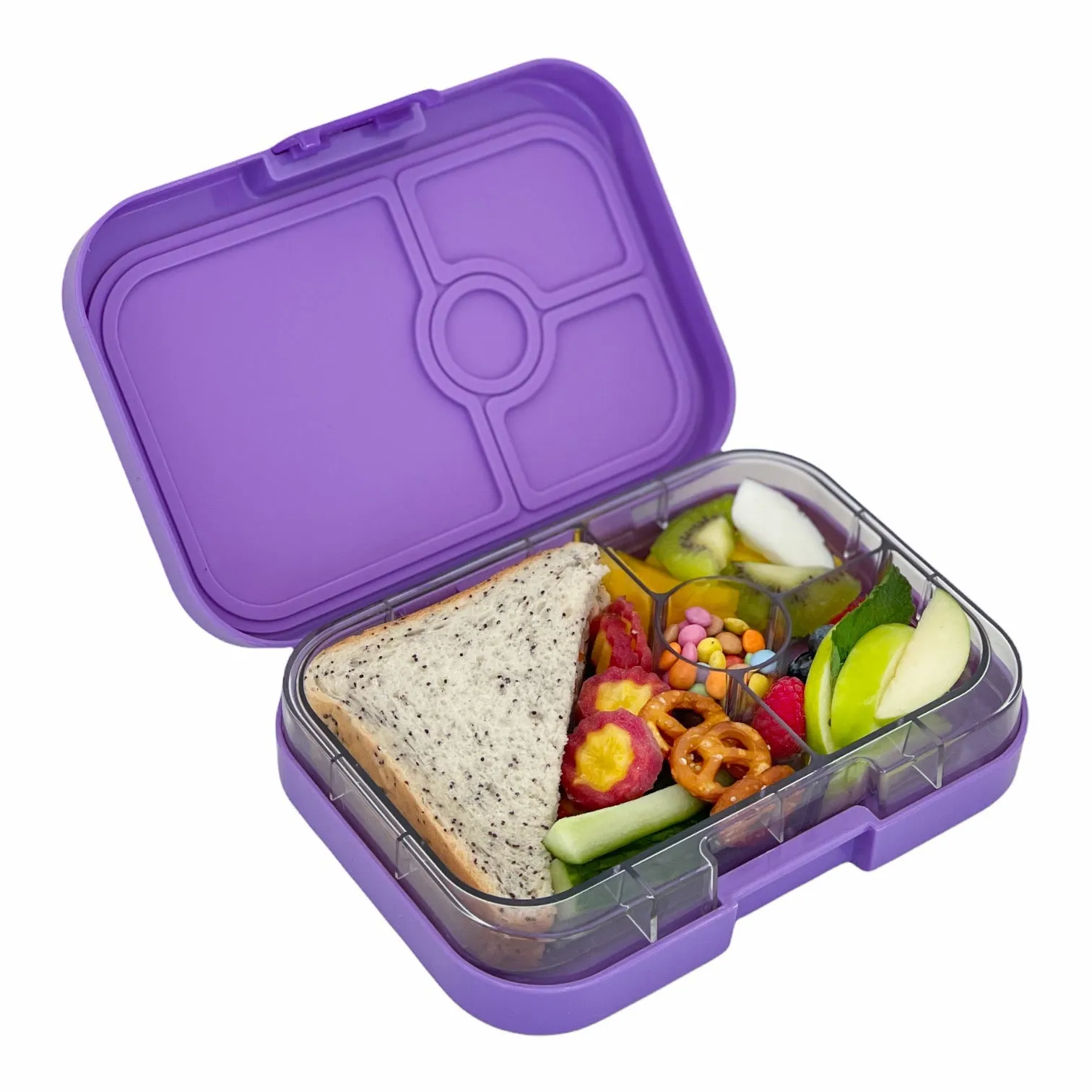 Yumbox Panino 4-Compartment Lunch Box - Dreamy Purple Panda